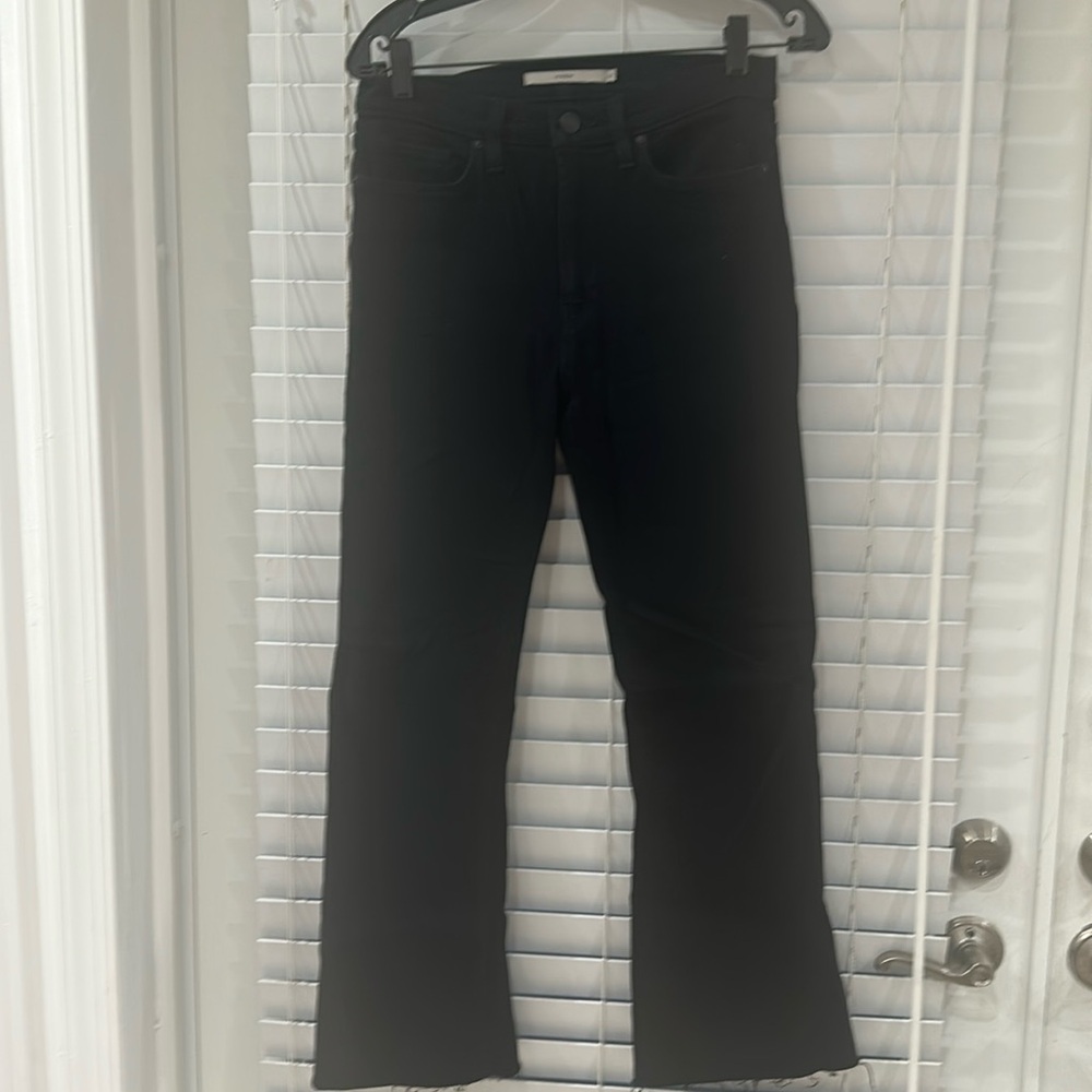 Hudson Barbara Black Bootcut Cropped Jean